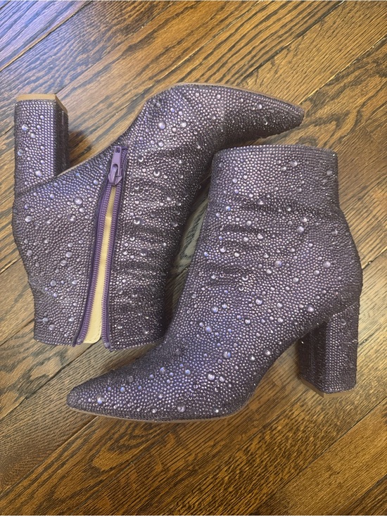 Betsey Johnson Shoes - Betsey Johnson “Cady” PURPLE Boots, Size 6.5